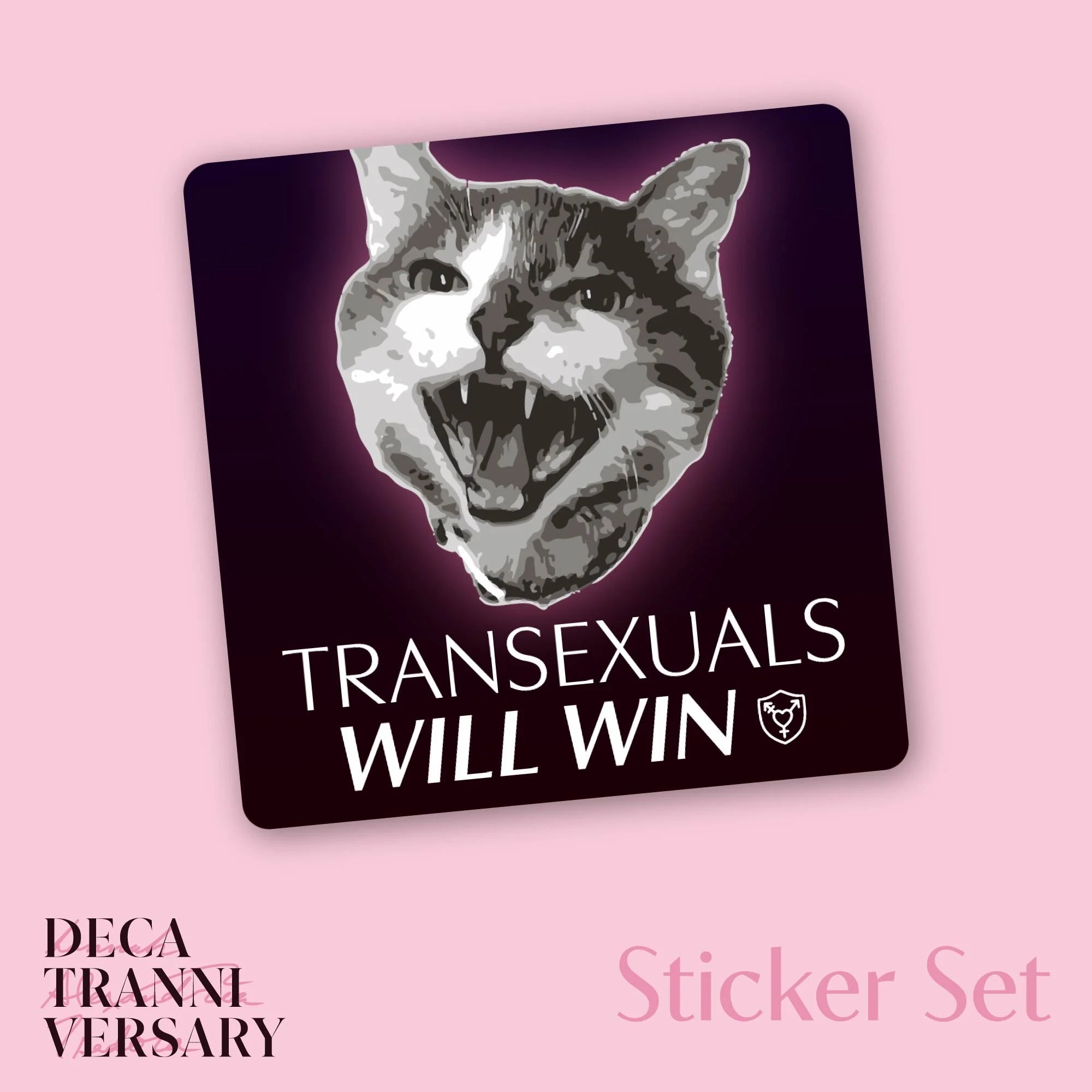 "Transexuals Will Win" Vinyl Sticker