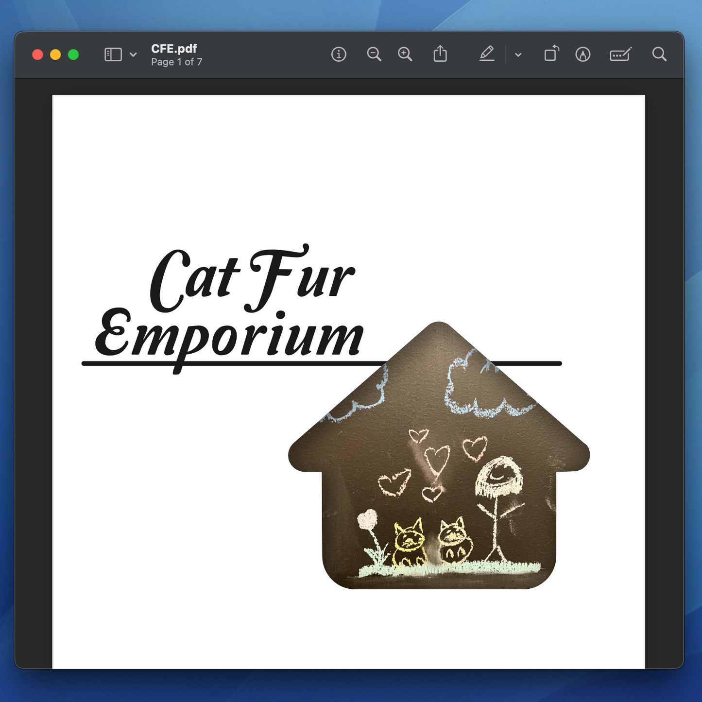 "Cat Fur Emporium" Zine - PDF Download