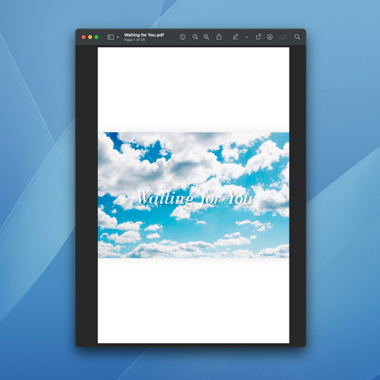 "Waiting for You" Zine - PDF Download